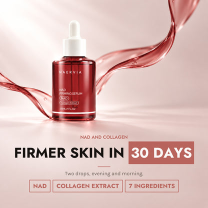 Firmer skin in 30 days. NAD and collagen.